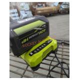 Ryobi 40v 6 ah battery and charger