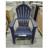 1 blue Adirondack chair