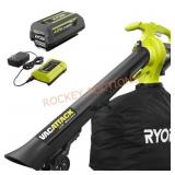 40V Vac Attack Cordless Leaf Vacuum/Mulcher with 5
