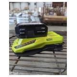 Ryobi 18v 4 ah battery and charger