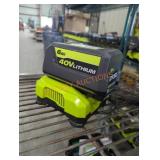 Ryobi 40v 6 ah battery and charger!  Sold as is