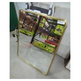 24" x 30" gold framed medicine cabinet