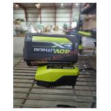 Ryobi 40v 6 ah battery and charger