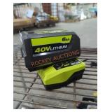 Ryobi 40v 6 ah battery and charger