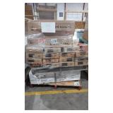 Skid Lot Of Shelves, Tiles, Shed