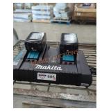 Makita 18v charger and 2 5 ah batteries