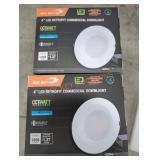 (2) 4" LED Retrofit Commercial Downlights