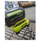 Ryobi 40v 6 ah battery and charger