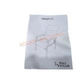 Phi Villa E02GF117 Drawing of Chair with Cushion