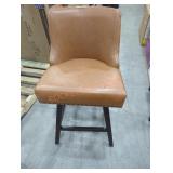 Burnt Orange/Brown Spinning Bar Stool