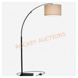 Logan 76 in. Antique Brass Modern 1-Light Adjustab