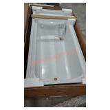 Sterling White Left Drain Bathtub