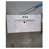 White Rectangular Sink 36" x 18"