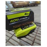 Ryobi 40v 6 ah battery and charger