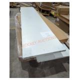 Skid lot of garage doors door pieces ect.