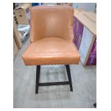 Burnt Orange/Brown Spinning Bar Stool