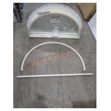 Andersen Half Round Fixed Window, White