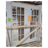 NEW COLUMBIA PICK UP 74"x78" Glass Double Door