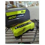 Ryobi 40v 6 ah battery and charger