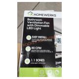 Homewerks Bathroom Ventilation Fan