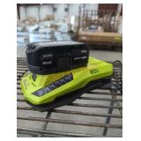 Ryobi 18v 4 ah battery and charger