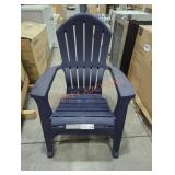 1 blue Adirondack chair