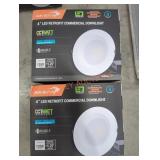 (2) 4" LED Retrofit Commercial Downlights
