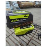 Ryobi 40v 6 ah battery and charger