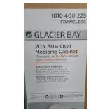 Glacier Bay 20" X 30" Oval Medicine Cabinet