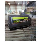 Ryobi 40v 6 ah battery