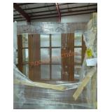 Skid door approximately 69-3/8" W 80-3/8" H