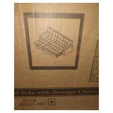 Perry Modern Sectional Sofa with Storage Chaise