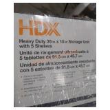 HDX Heavy Duty 36" x 18" Storage Unit w/ 5 Shelves