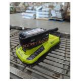 Ryobi 18v 4 ah battery and charger