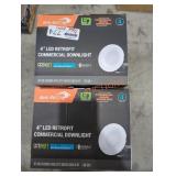 (2) 4" LED Retrofit Commercial Downlights