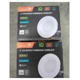 (2) 4" LED Retrofit Commercial Downlights