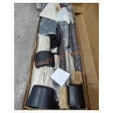 15 Ft LED Twin Double Sided Patio Umbrella