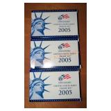 2005 US Mint Proof Sets (3)