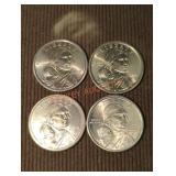 2000 Sacajawea Dollar Coins (4)