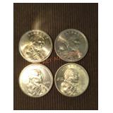 2000 Sacajawea Dollar Coins (4)