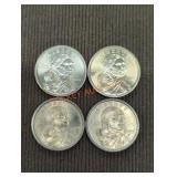 2000 Sacajawea Dollar Coins (4)
