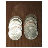 1776-1976 Bicentennial Half-Dollars (10)