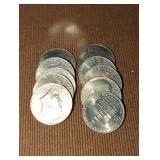 1776-1976 Bicentennial Half-Dollars (10)