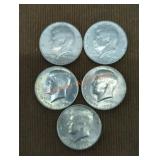 1776-1976 Bicentennial Half-Dollars (5)
