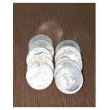 1776-1976 Bicentennial Half-Dollars (10)