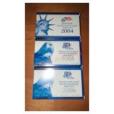 2004, 2005 & 2006 US Mint Proof Sets
