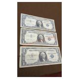 Series 1957a silver certificate dollars