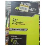 Ryobi 26" 40v Brushless Hedge Trimmer