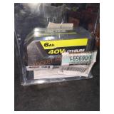 Ryobi 40v 6Ah Battery, No Charger
