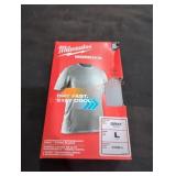 Milwaukee Workskin Short Sleeve Shirt, L Gray